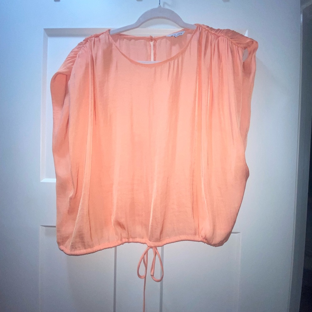 Orange Shoulder-Pad Top